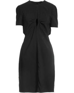DSquared² Cutout Flared Crepe Mini Dress - Black