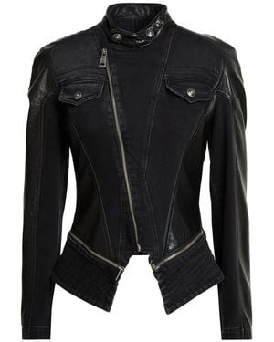 Versace Jeans Couture Jeansjacke/-Mantel - Schwarz