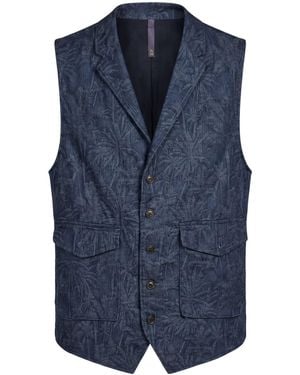 Montedoro Tailored Vest Cotton - Blue