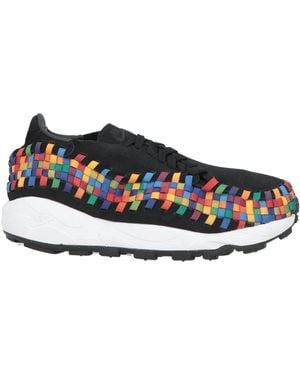 Nike Trainers Leather, Textile Fibres - Blue