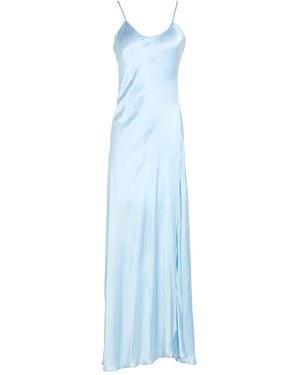 Eleventy Maxi Dress Silk - Blue