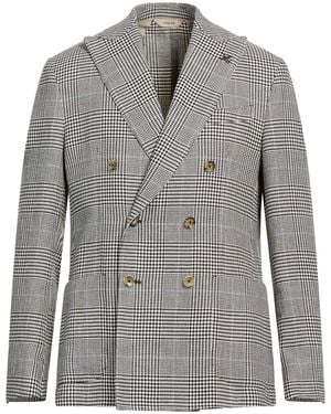 Paoloni Blazer Cotton, Linen - Grey