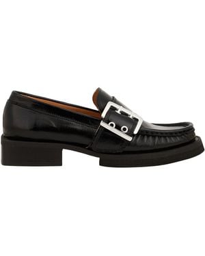 Ganni Loafers Textile Fibres - Black