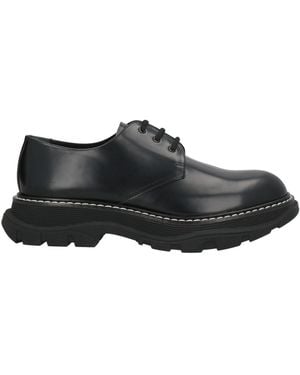 McQueen Lace-Up Shoes Leather - Black