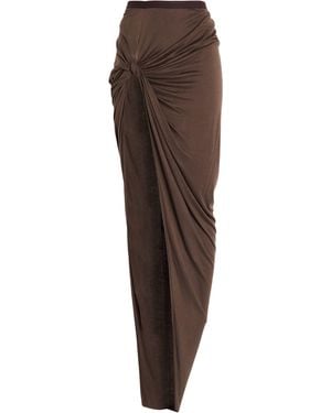 Rick Owens Maxi Skirt - Brown