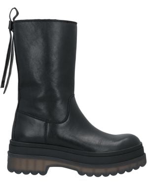 Red(V) Ankle Boots - Black