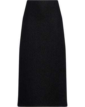 Rier Midi Skirt Virgin Wool - Black