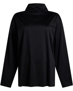 The Row T-Shirt Silk, Cotton - Blue