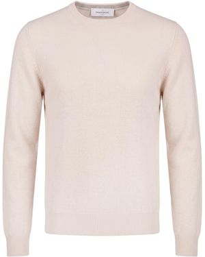Gran Sasso Sweater Virgin Wool, Cashmere, Viscose - Natural