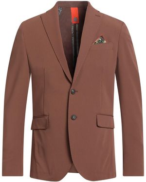 Bharnaba Blazer Polyester, Viscose, Elastane - Brown