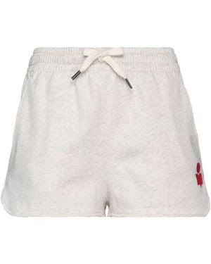 Isabel Marant Ivory Shorts & Bermuda Shorts Cotton, Recycled Polyester - White