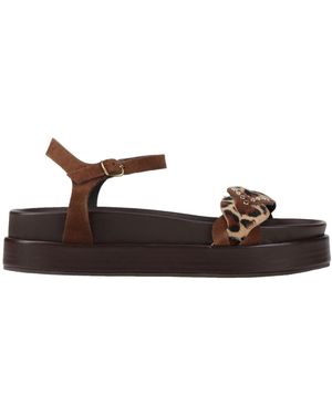 Divine Follie Sandals Leather - Brown