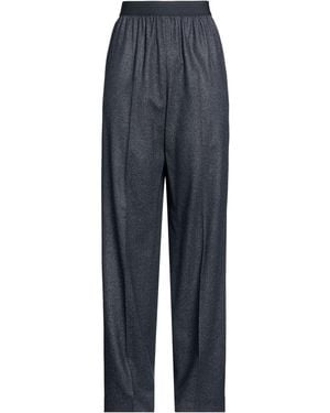Agnona Midnight Trousers Wool, Viscose, Elastane - Blue