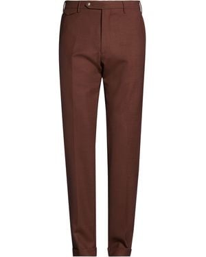 Berwich Chocolate Trousers Virgin Wool - Brown
