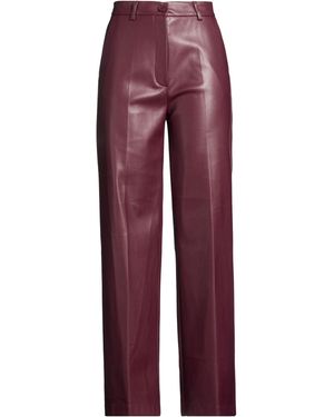 Clips Plum Trousers Polyester - Red