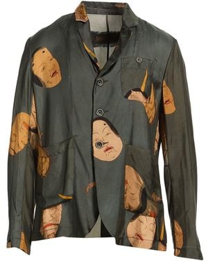 Uma Wang Blazer Viscose, Cupro - Green