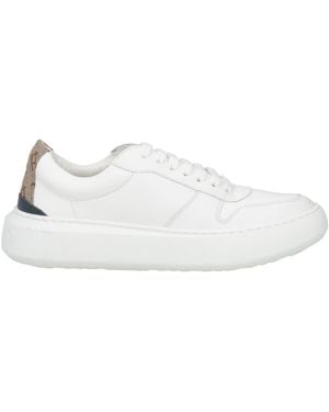 Herno Sneakers Leather, Textile Fibers - White