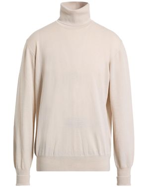 Alpha Studio Cream Turtleneck Merino Wool - White
