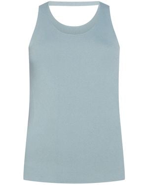 Kaos Top Viscose, Polyamide - Blue