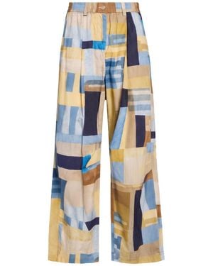 Ottod'Ame Pants Cotton - Blue