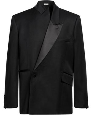 McQueen Blazer Wool, Silk - Black