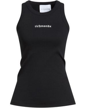 Richmond X Tank Top Cotton, Elastane - Black