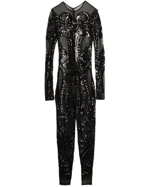 Norma Kamali Mono Enterizo - Negro