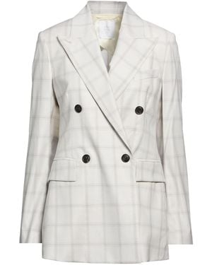 Eleventy Light Blazer Wool, Viscose, Elastane - White