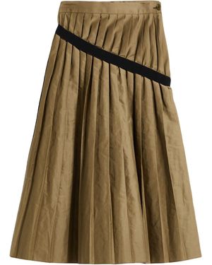 MM6 by Maison Martin Margiela Midi Skirt Polyester, Cotton - Green