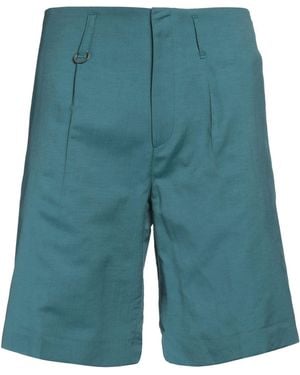 BE ABLE Shorts & Bermuda Shorts Virgin Wool, Linen - Blue