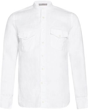 Canali Shirt Linen - White