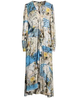 ODEEH Maxi Dress Viscose, Elastane - Blue
