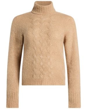 Kaos Camel Turtleneck Acrylic, Polyamide, Wool, Mohair Wool, Elastane - Natural