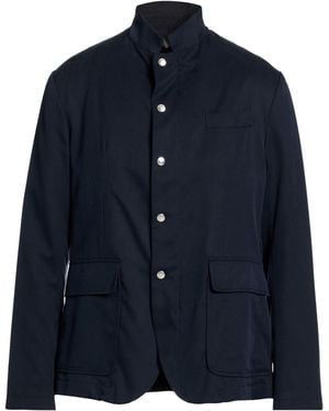 Eleventy Platinum Jacket Silk - Blue