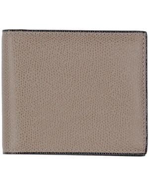 Valextra Wallet Lambskin - Gray