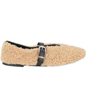 KATE CATE Ballet Flats Shearling - Natural