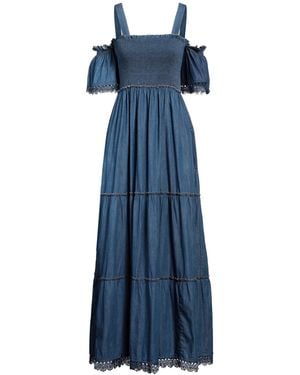Liu Jo Maxi Dress Cotton - Blue