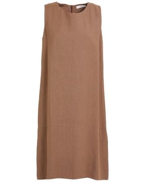 Fedeli Midi Dress Viscose, Linen - Brown