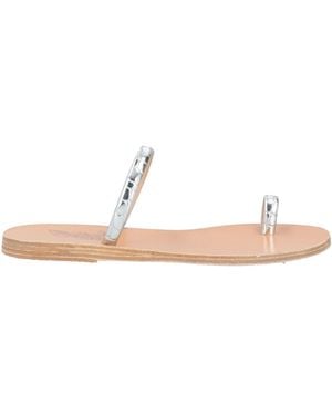 Ancient Greek Sandals Thong Sandal Textile Fibres - White