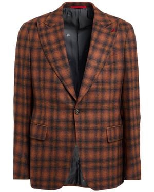 Isaia Blazer Wool, Cashmere - Pink