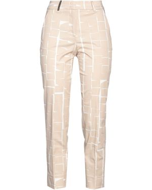 Peserico Pants Cotton, Elastane - Natural