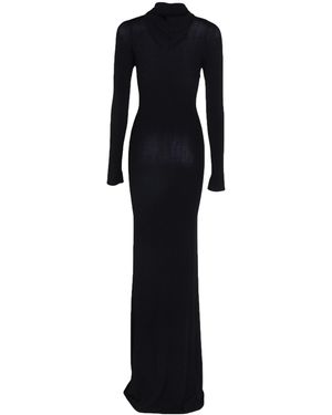 【関税&送料込み】Off-White Black Viscose Dress Off-White c/o Virgil Abloh Midi Dress Viscose, Polyester in