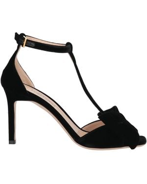 Tom Ford Sandals Viscose, Leather - Black