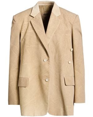 Uma Wang Sand Blazer Polyester - Natural