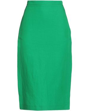 Suoli Midi Skirt Linen, Lyocell, Cotton - Green