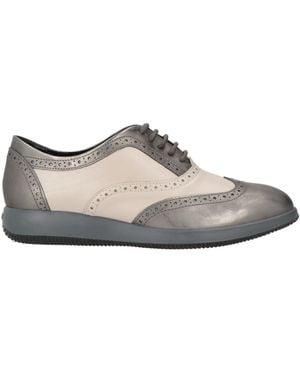 Hogan Lace-Up Shoes Leather - Gray