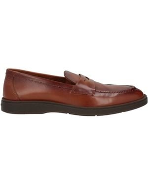 Santoni Loafers Leather - Brown