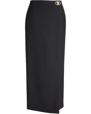 Valentino Garavani Maxi Skirt Virgin Wool, Silk - Black