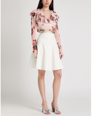 Alberta Ferretti Midi Skirt Polyester - White