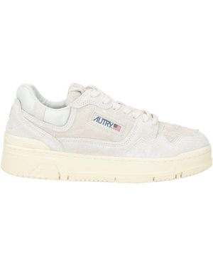 Autry Ivory Trainers Leather, Textile Fibres - White